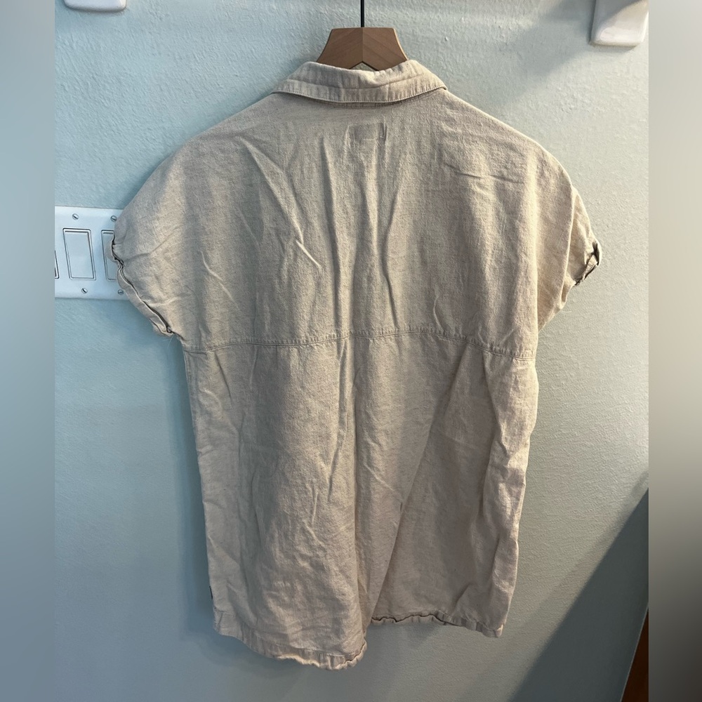 Classic Beige Linen Short Sleeve Shirt Dress
Rhythm - Picture 5 of 6